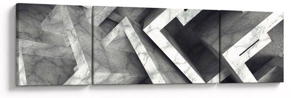 Abstrakcyjny obraz kostek (170x50 cm)