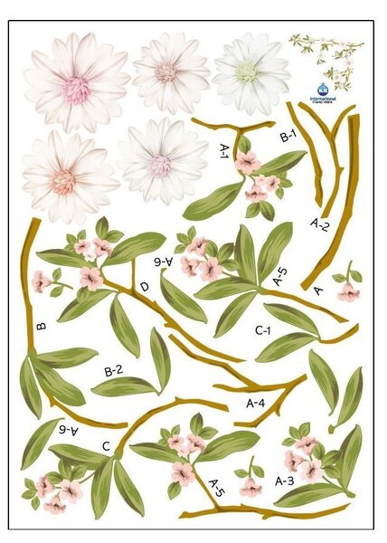 Zestaw naklejek Ambiance Flowering Magnolia