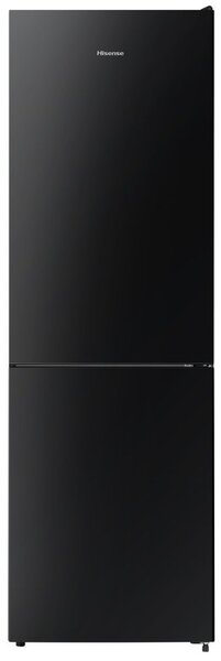 Lodówka HISENSE RB390N4GBE No frost 186cm Czarna (szkło) Licowane drzwi Szuflada z niższą temperaturą