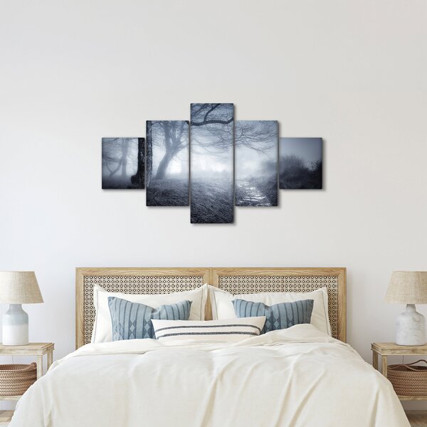 Obraz- Droga we mgle (125x70 cm)