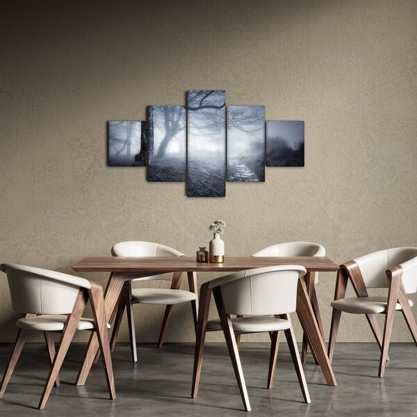 Obraz- Droga we mgle (125x70 cm)