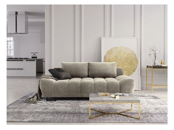 Beżowa 3-osobowa sofa rozkładana Windsor & Co Sofas Cumulus