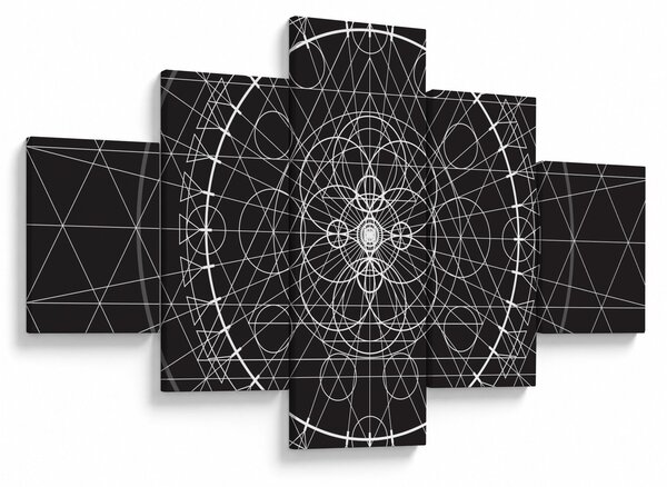 Obraz - Abstrakcja zegara (125x70 cm)