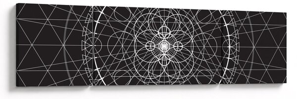 Obraz - Abstrakcja zegara (170x50 cm)