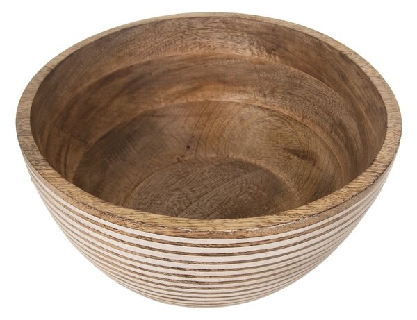 Drewniana misa w naturalnym kolorze ø 24 cm Mango – Orion