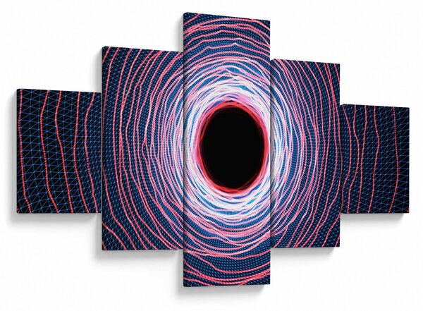 Obraz abstrakcji koła (125x70 cm)
