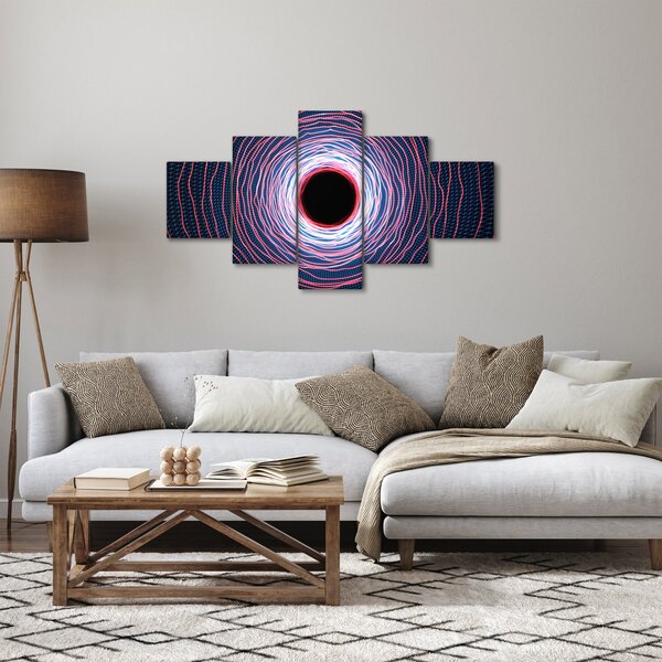 Obraz abstrakcji koła (125x70 cm)