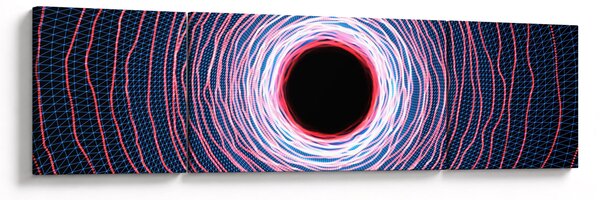 Obraz abstrakcji koła (170x50 cm)