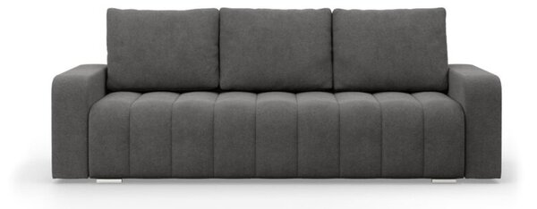 Kanapa z funkcjÄ spania, Velluto, 227x97x87 cm, ciemny szary | TYLETEGOTU