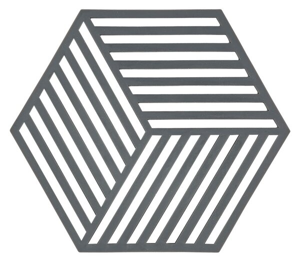 Szara podstawka pod naczynia gorące Hexagon