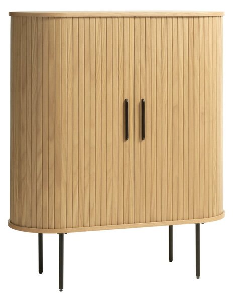 Szafka w dekorze dębu z drzwiami przesuwnymi 100x118 cm Nola – Unique Furniture