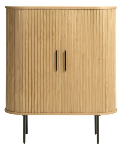 Szafka w dekorze dębu z drzwiami przesuwnymi 100x118 cm Nola – Unique Furniture