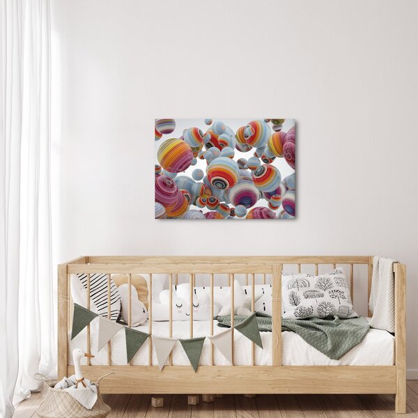 Obraz malowanych kulek (70x50 cm)