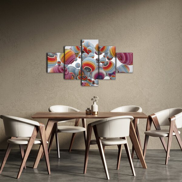 Obraz malowanych kulek (125x70 cm)