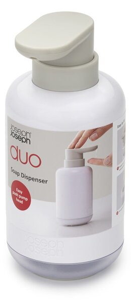 Biały plastikowy dozownik do mydła 300 ml Duo – Joseph Joseph