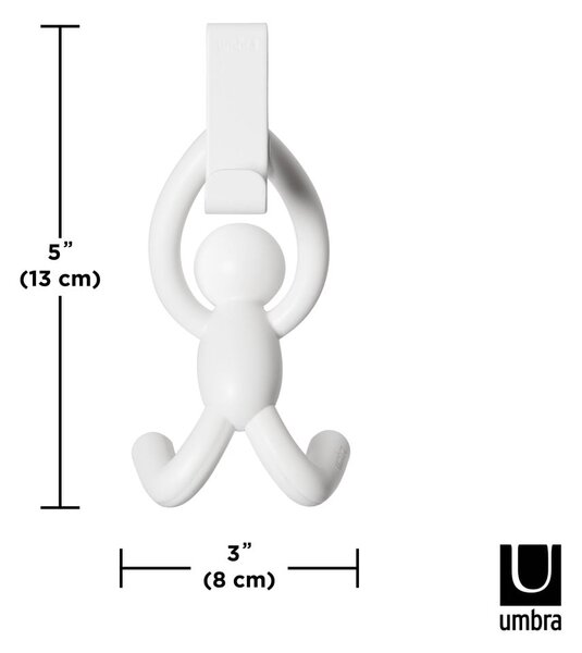 Wiszące plastikowe haczyki zestaw 2 szt. Buddy – Umbra
