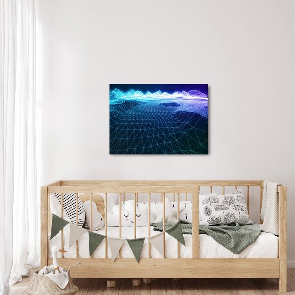 Obraz - Góry w modelu komputerowym (70x50 cm)
