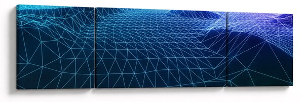 Obraz - Góry w modelu komputerowym (170x50 cm)