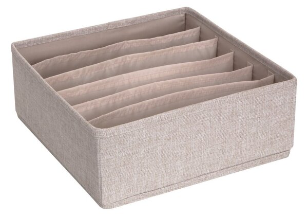 Beżowy organizer do szuflady z przegródkami Bigso Box of Sweden Drawer, 29x11 cm