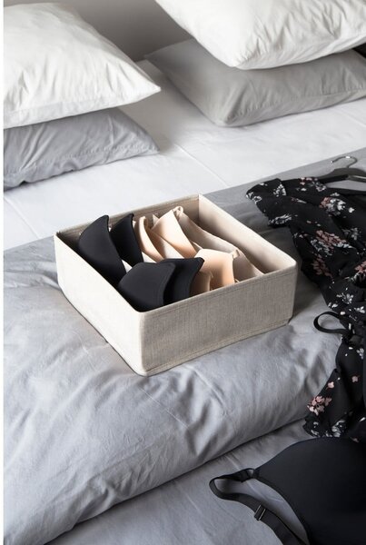 Beżowy organizer do szuflady z przegródkami Bigso Box of Sweden Drawer, 29x11 cm