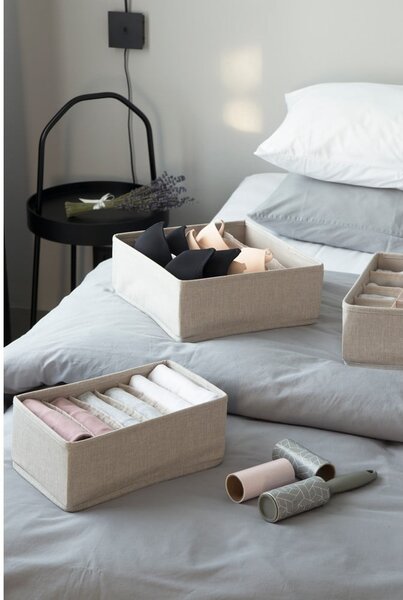 Beżowy organizer do szuflady z przegródkami Bigso Box of Sweden Drawer, 29x11 cm