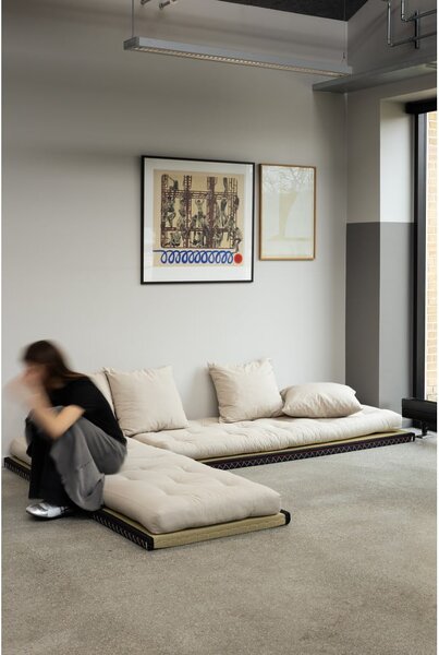 Sofa rozkładana z lnianym obiciem Karup Design Chico Linen