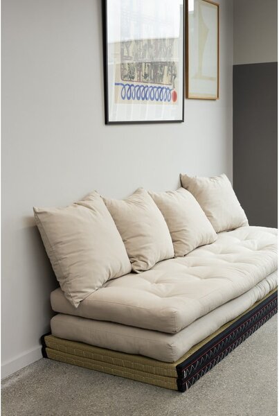 Sofa rozkładana z lnianym obiciem Karup Design Chico Linen