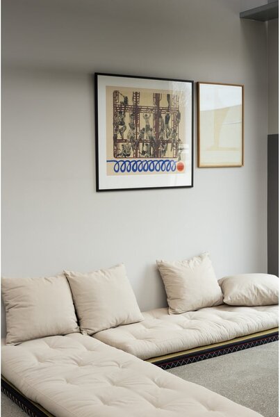 Sofa rozkładana z lnianym obiciem Karup Design Chico Linen