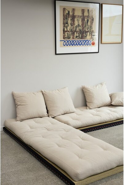 Sofa rozkładana z lnianym obiciem Karup Design Chico Linen