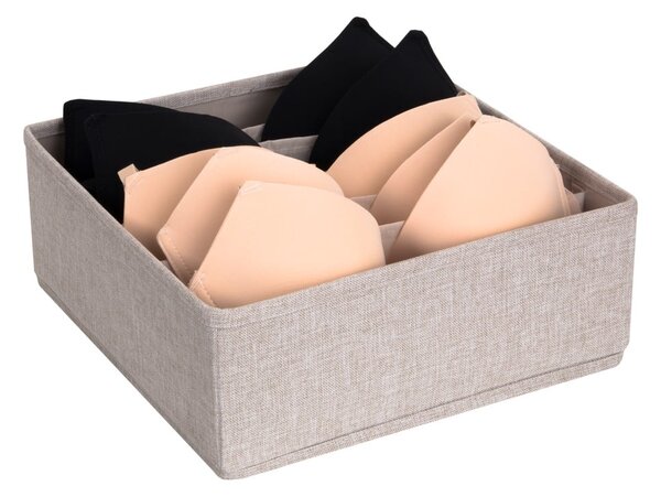 Beżowy organizer do szuflady z przegródkami Bigso Box of Sweden Drawer, 29x11 cm