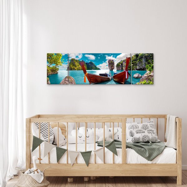 Obraz- Raj na ziemi (170x50 cm)