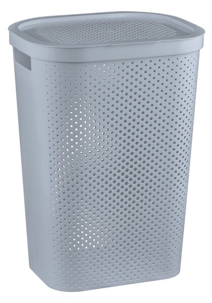 Szary kosz na pranie Curver Infinity, 60 l