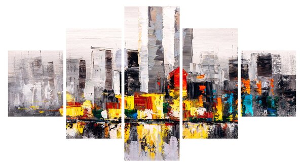 Obraz - Obraz przedstawiający duże miasto (125x70 cm)
