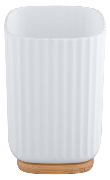 Biały kubek na szczoteczki do zębów Wenko Rotello