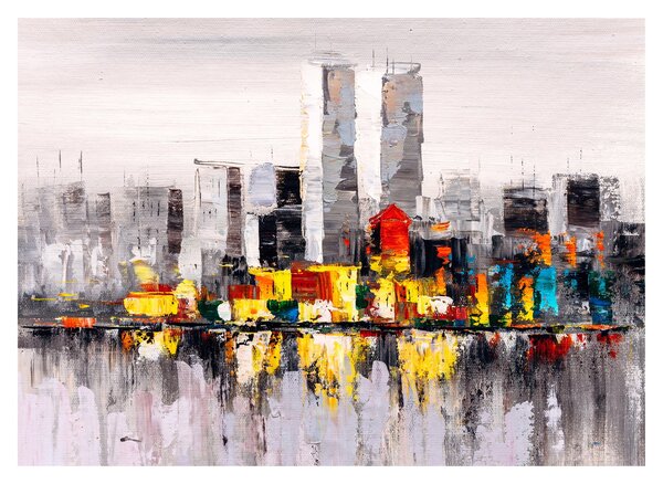 Obraz - Obraz przedstawiający duże miasto (70x50 cm)