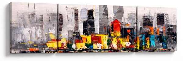 Obraz - Obraz przedstawiający duże miasto (170x50 cm)