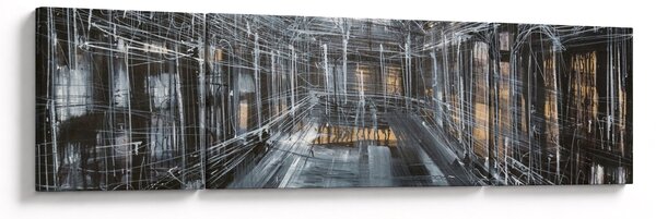 Obraz wnętrza starego budynku (170x50 cm)