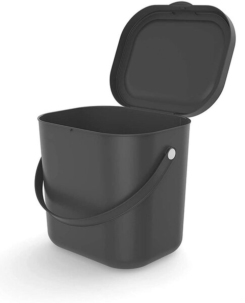 Ciemnoszary pojemnik na odpadki organiczne 6 l Albula – Rotho