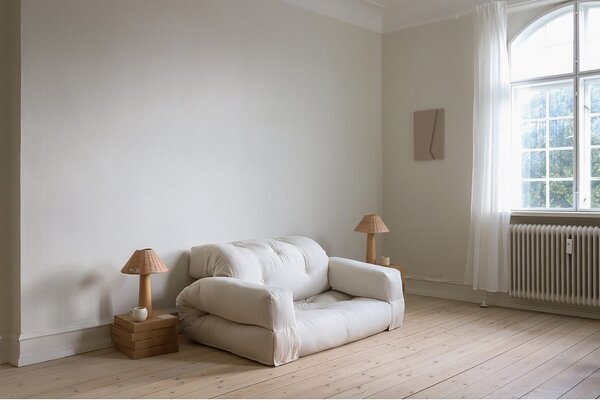Sofa rozkładana z brązowym obiciem Karup Design Hippo Mocca