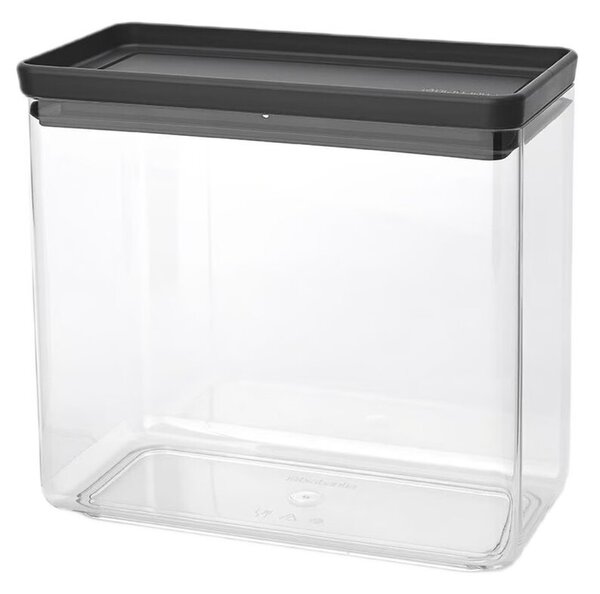 Pojemnik plastikowy BRABANTIA Tasty+ 229961 3.5 L Przezroczysto-ciemnoszary