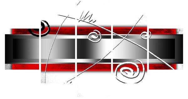 Abstrakcyjny obraz (125x70 cm)