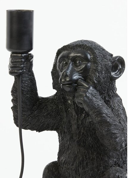 Czarna lampa stołowa (wysokość 34 cm) Monkey – Light & Living