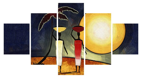 Obraz starożytnego obrazu (125x70 cm)