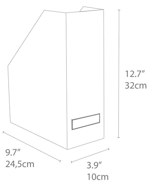 Organizer na dokumenty w biało-złotym kolorze Bigso Box of Sweden Estelle