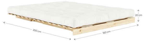 Pomarańczowomiedziana rozkładana sofa 160 cm Roots – Karup Design