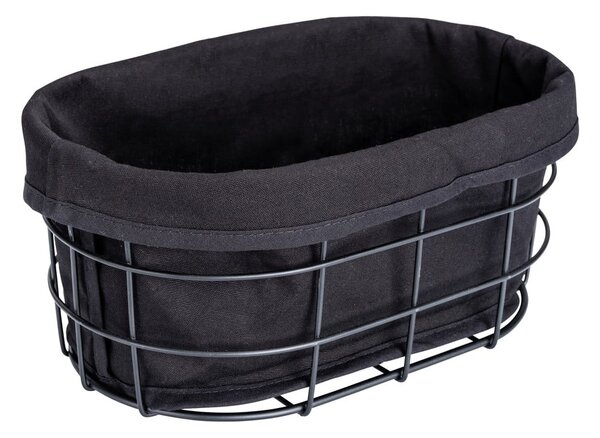 Czarny koszyk na pieczywo Wenko Black Outdoor Kitchen Bela
