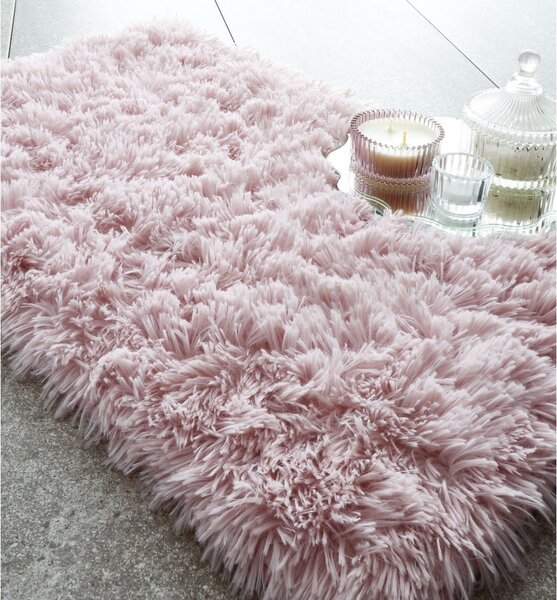 Różowy dywanik łazienkowy 80x50 cm Cuddly – Catherine Lansfield