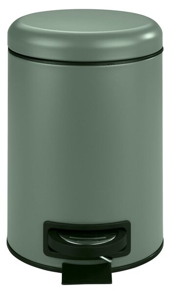 Zielony kosz łazienkowy Wenko Leman, 3 l