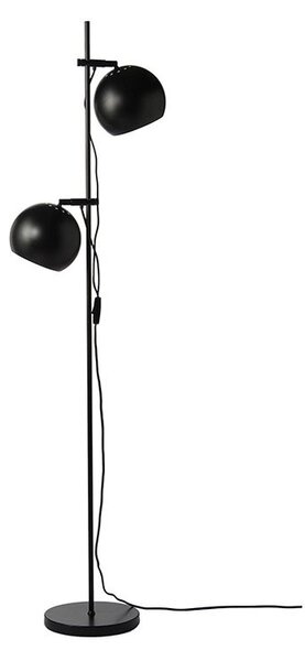 Minimalistyczna lampa podłogowa - Ball Double - Frandsen Lighting - czarna - mat