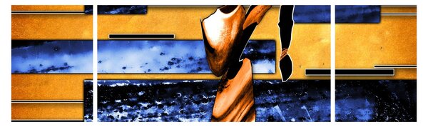 Obraz obrazu abstrakcyjnego (170x50 cm)